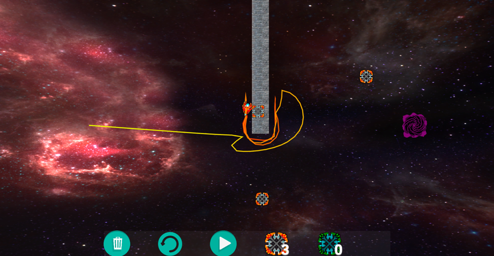 Gravity assisted rocket puzzler!